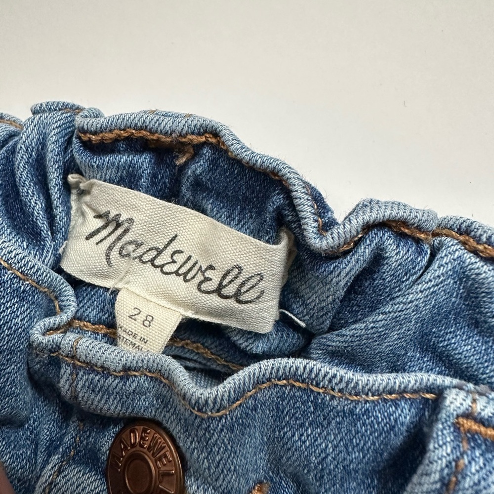 Madewell high waist boyfriend jeans light wash size 28 - Picture 2 of 4